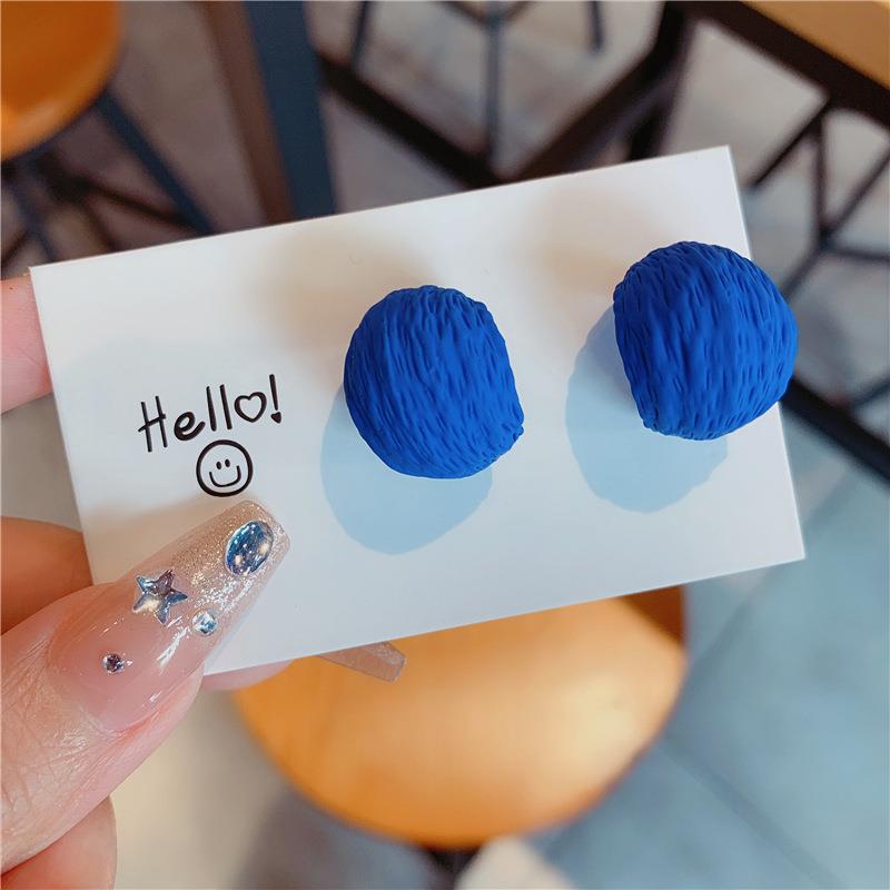 S925 Silver Needle Retro Green Earrings Women