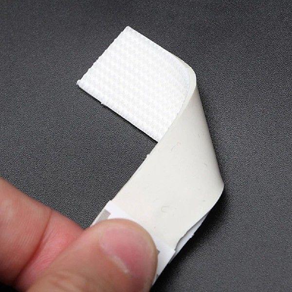 12 Pairs Double Side Hook Loop Mounting Tape Removable Wall