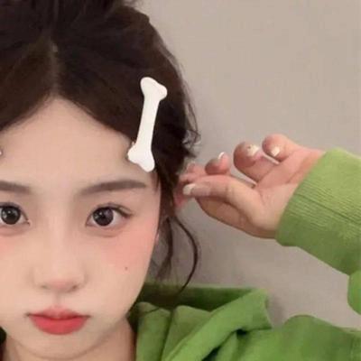 Cartoon Bone Hair Clip Resin Dog Bone Hair Pins Hair Clamps