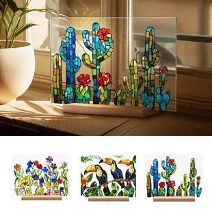 Glass Acrylic Daisies Art And Birds Prints With Wall Decor