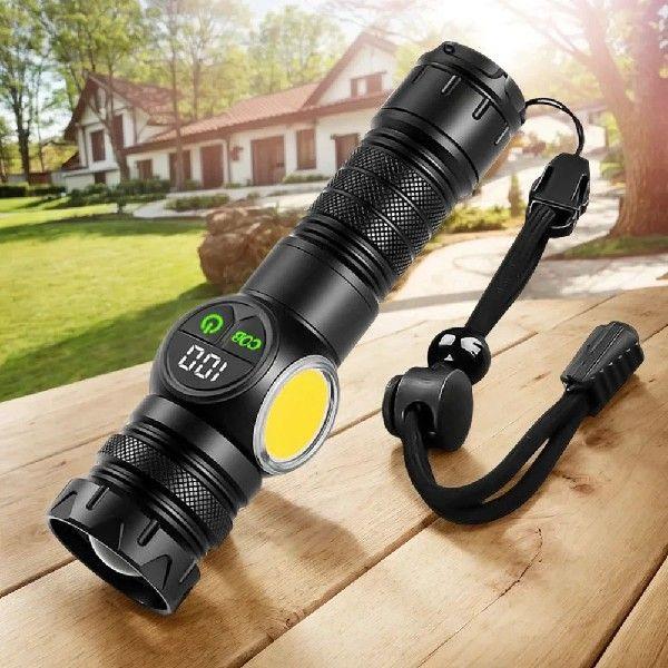 20W LED Zoomable Flashlight Magnetic Base High Brightness