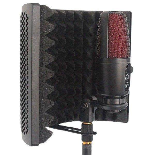 Mini Microphone 3 Panels Foldable Windscreen Acoustic