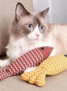 Cats Toys Catnip Toys Soft Linen Interactive Kitten Indoor E