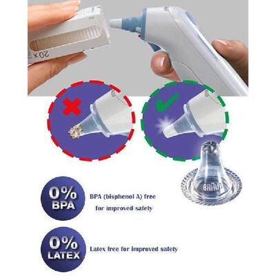 20 Pcs Ear Thermometer Cover Lens Filters Probe Cover Caps