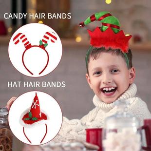 Hat Santa Claus Christmas Hairband Xmas Leg Headbands