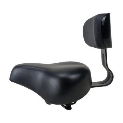 Wide Bike Seat with Backrest Comfortable Replaces PU