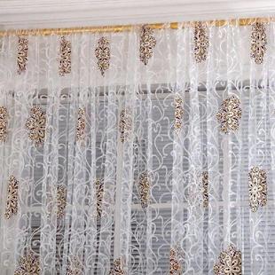 For Curtains Bedroom White Window Embroidered Tulle Sheer