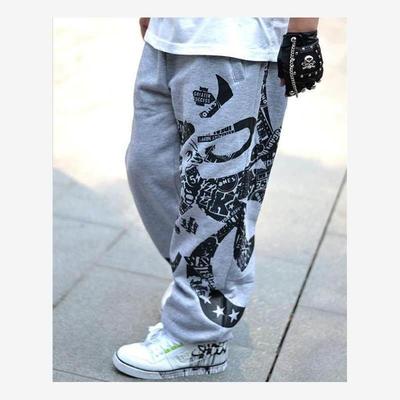 Cartoon-print hip-hop sweatpants青少年卡通印花嘻哈风束脚卫裤
