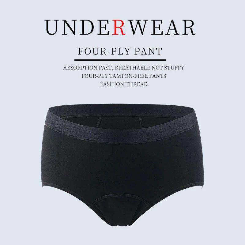 3Pcs Heavy Flow Menstrual Panties 4-Layer Women Period Physi