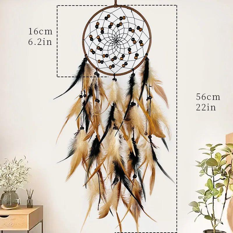 Dream Catcher Feather Wind Chime Hand Woven Crafts Outdoor