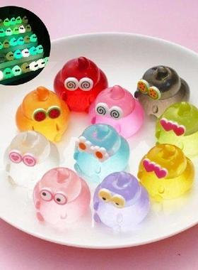 1pcs Luminous Poop Shape Garden Decoration Miniature Shit