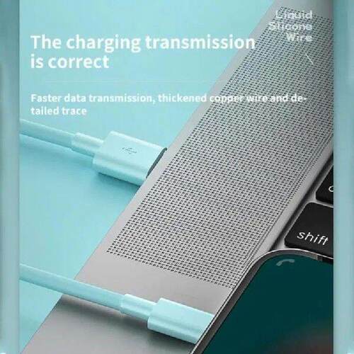 Type-c Charger Data Cable Silicone 65w 5a Mobile Phone