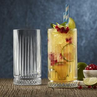 Cup Glass Whiskey Tumbler Glasses Vertical Drinking Stripe