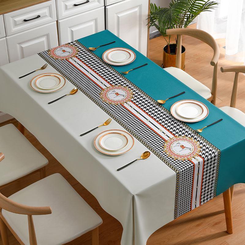Tablecloth oil-proof waterproof anti-scalding pvc table mat