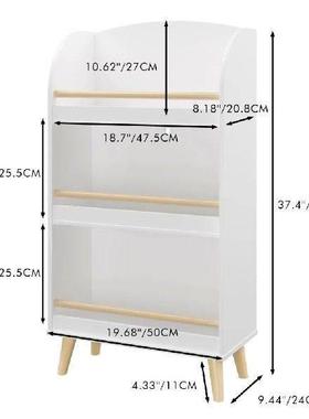 US 3 Tiers Kids Bookshelf Toy Storage Organizer Wooden