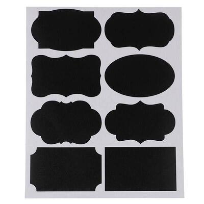 72pcs Blackboard Craft Kitchen Jar Organizer Labels Chalkboa
