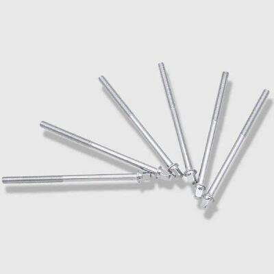 6 Pcs Drum Screws Tension Lug Mounting Rods Percussion