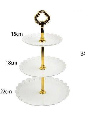 3-Layer Cake Stand Fruit Plate Tray Display Cupcake Holder