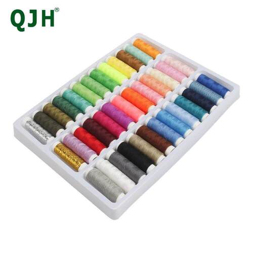Set of 39 Colorful Variety Assortment Spools, Durable
