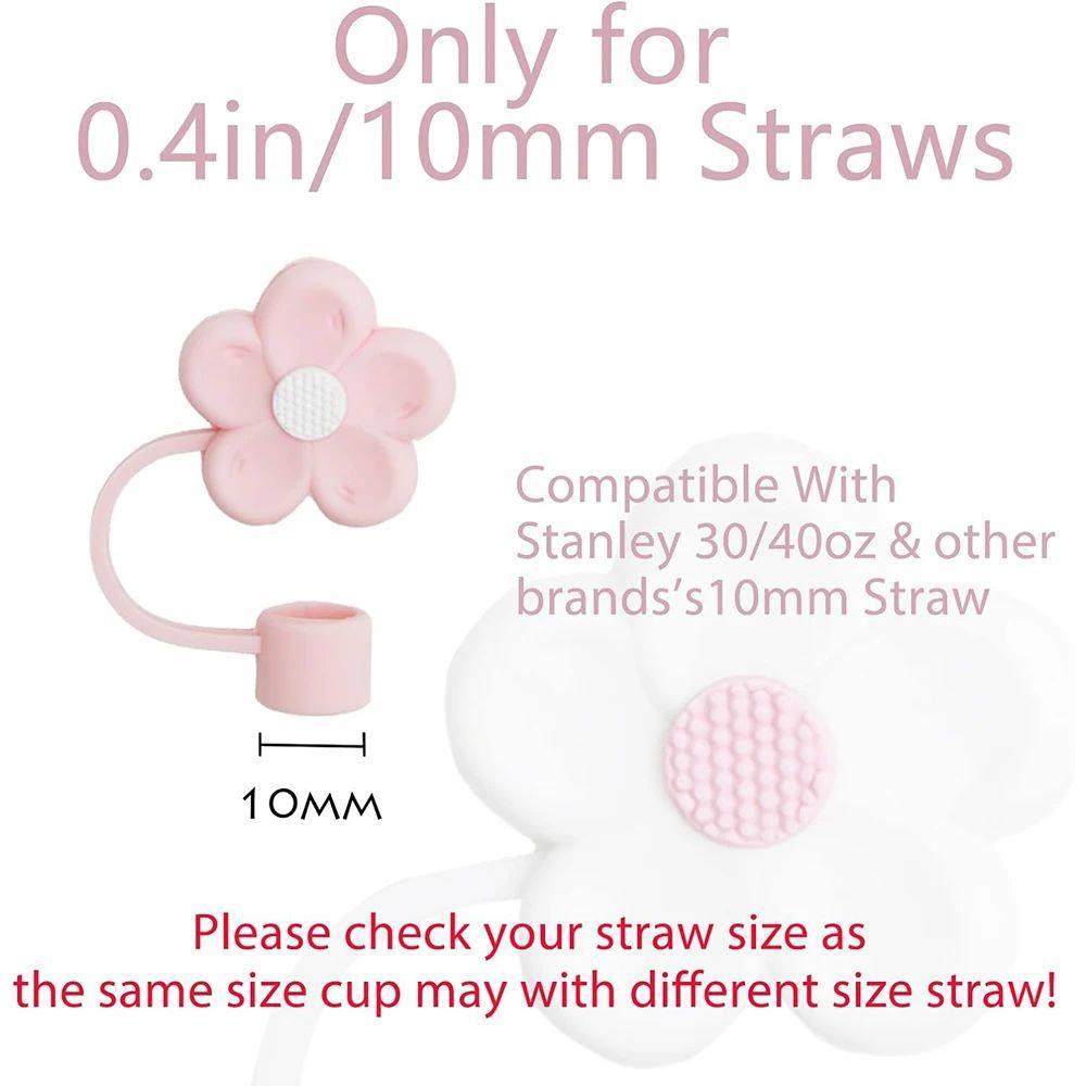 Straw Cover for Stanley Cup,Cute Straw Topper Compatible wit