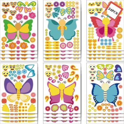 Kids DIY Stickers Puzzle Games Make-a-Face Princess Animal D