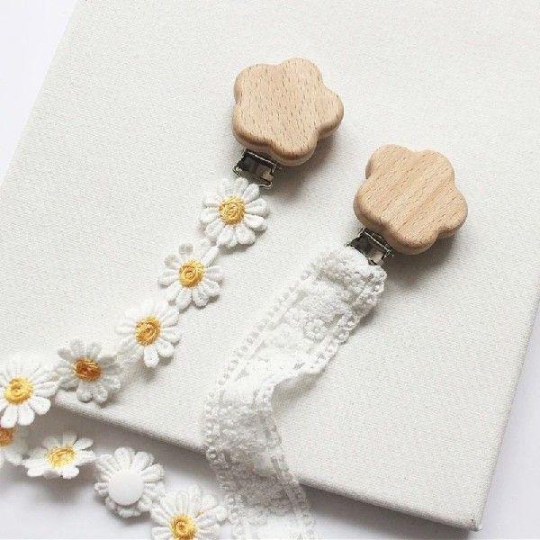 Baby Pacifier Clip Small Lace Newborn Kids Infant Toddler