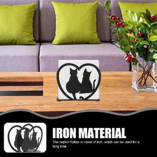 Retro Holder Decor Dinner Kitchen Iron Desktop Napkin