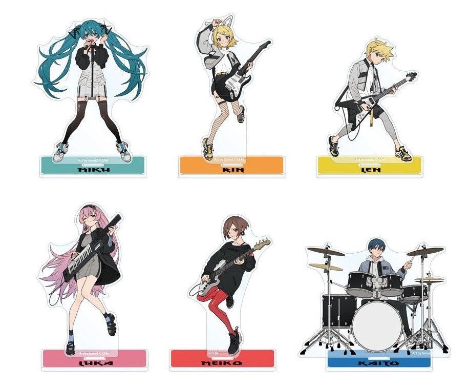 初音未来 动漫周边乐队ver二次元巡音流歌meiko镜音连铃立牌摆台