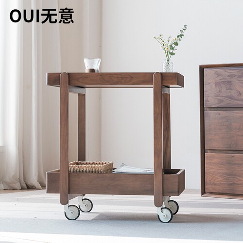 无意沙发边几带轮可移动小推车