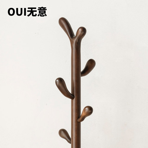 环保无味全实木落地衣架