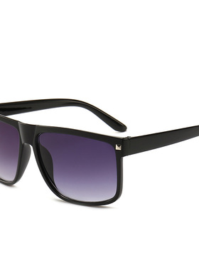 欧美复古铆钉大方框太阳镜