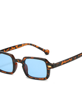 欧美复古方框铆钉太阳镜