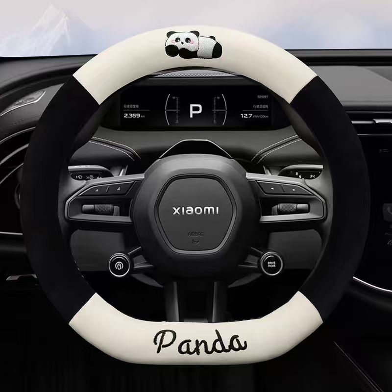 小米su7冬季毛绒保暖方向盘套