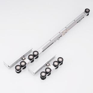 新款双向缓冲吊轮卫生间阳台推拉门滑轮轨道客厅木门移门滑轨吊轨