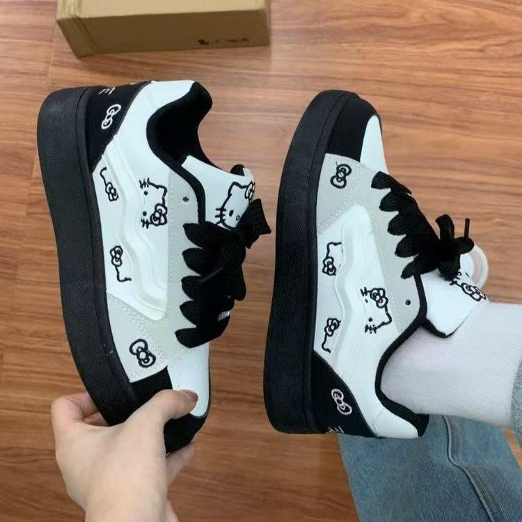 小众运动厚底增高休闲拼色青年女