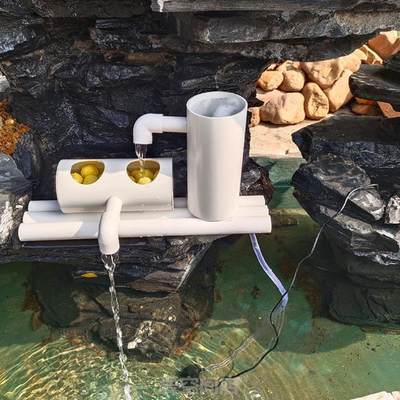 鱼池过滤器小型喷泉抽水泵鱼缸循环系统流水循环水自动.太阳能水