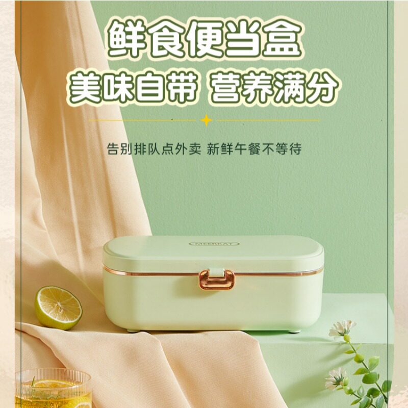 电热饭盒免注水便当自热饭盒上班族便携式可插电保温饭盒可加热