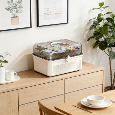 药箱家庭装大号医药箱家用药品收纳盒药物医疗大容量装药手提急救