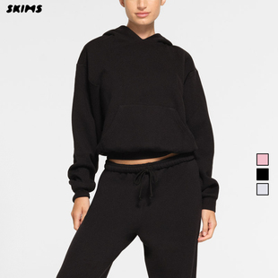 SKIMS COTTON FLEECE CLASSIC HOODIE 卡戴珊运动套头连帽卫衣女