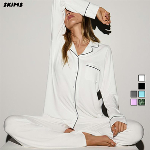 SOFT 假日系列 SLEEP SET罗纹长袖 女 SKIMS 家居休闲睡衣套装 FW24