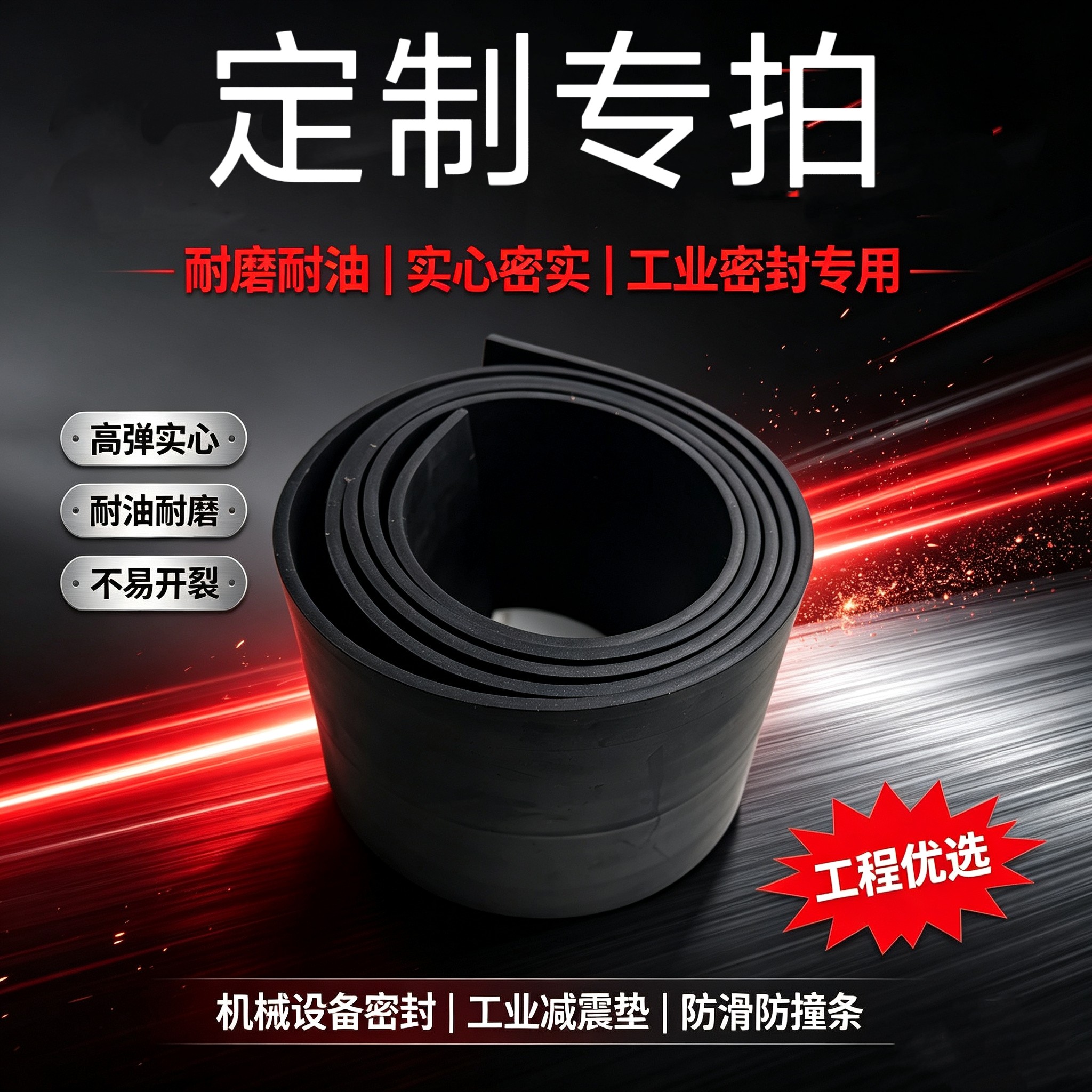 工业减震密封件定制高弹耐油耐磨图片
