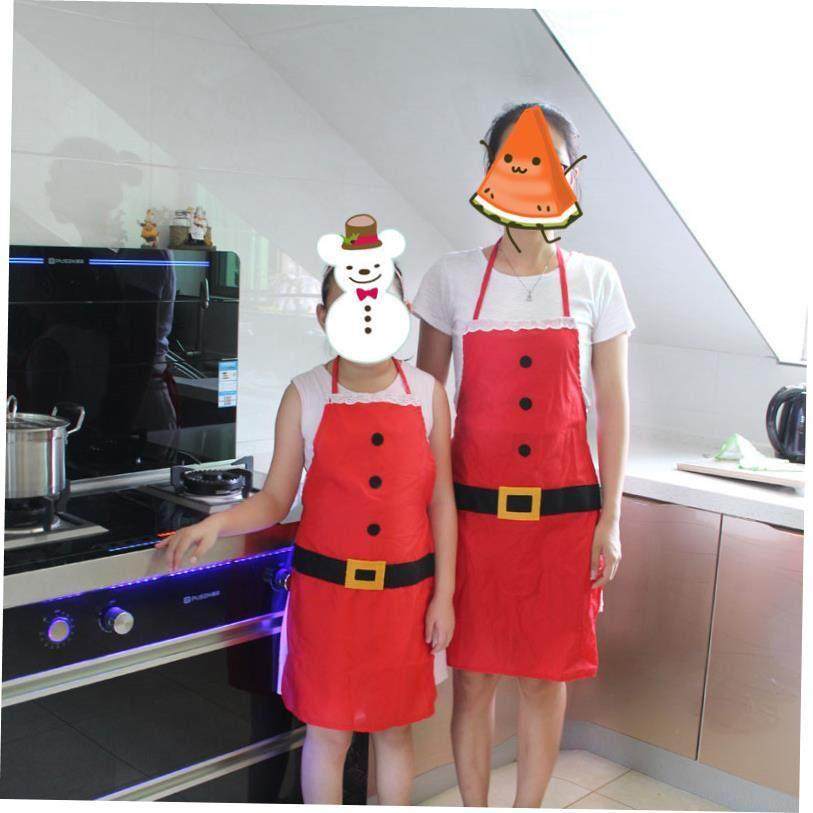 christmas decoration Party Satin apron 圣诞围裙