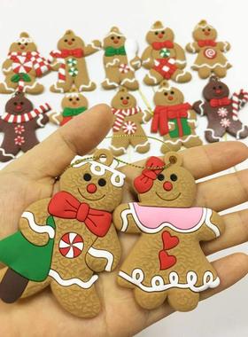 6/12Pcs Gingerbread Man Ornaments Christmas Decorations Tree