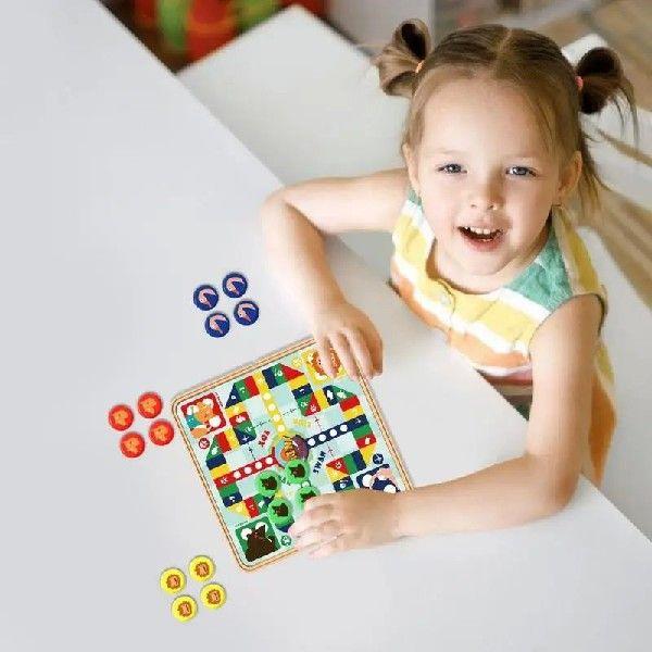 Portable Chess Set Pocket Foldable Portable Built-in