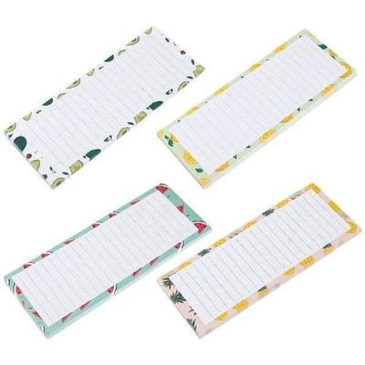 4 Pcs Magnetic Message Board Fridge Notepad Grocery List