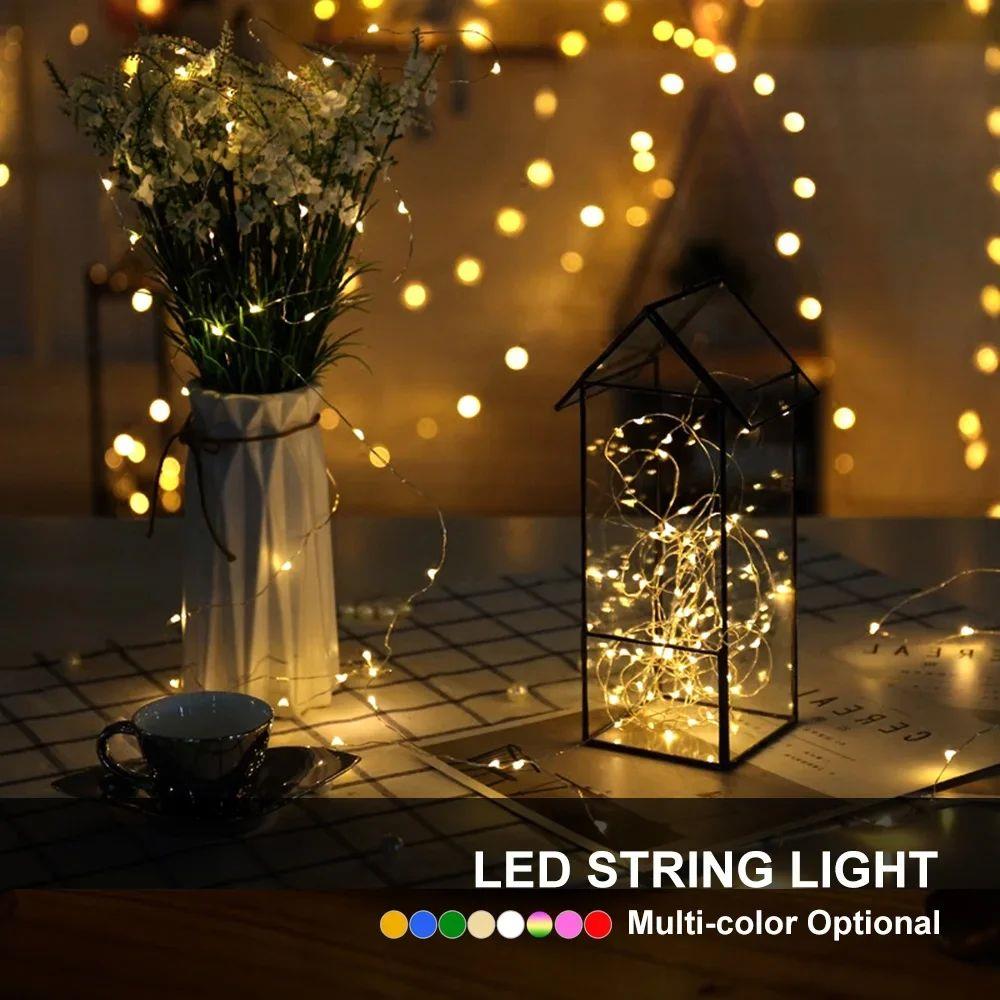 2M 5M 10M LED String Light LED Fairy Lights battery power Fo