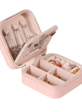 Jewelry box Earrings studs ring Necklace Storage box首饰收纳