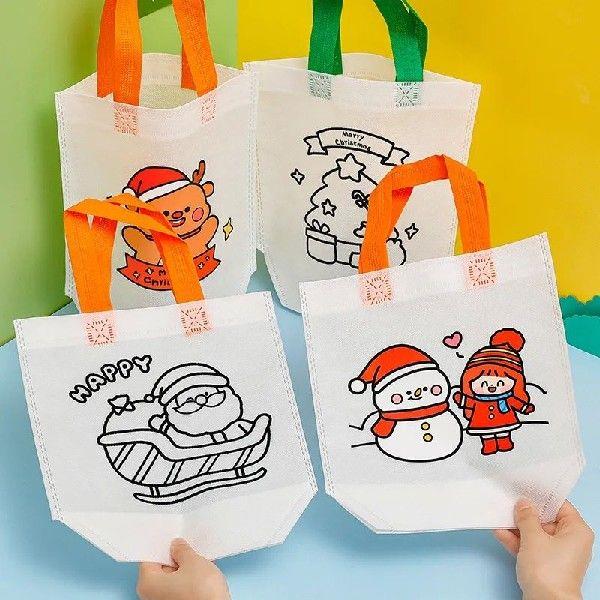 DIY Coloring Doodle Bags Party Gift Bag For Kids Toy