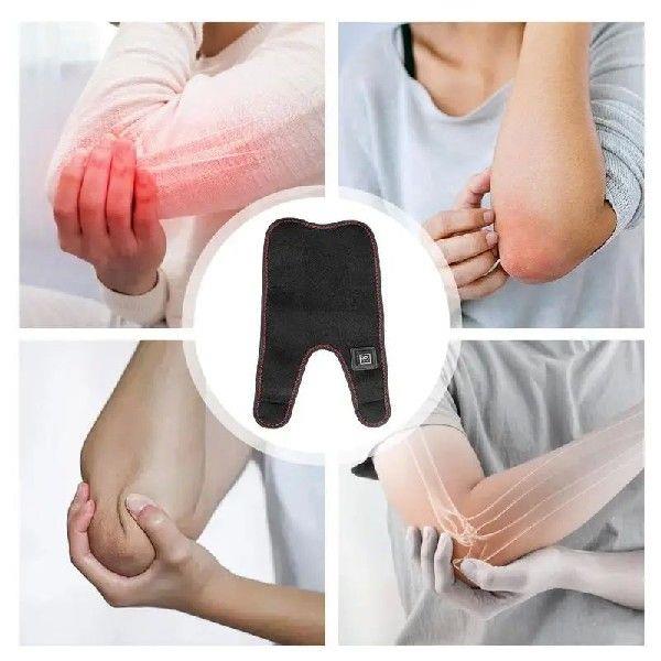 Black Heated Elbow Pad Flexible Electric Heating Pads
