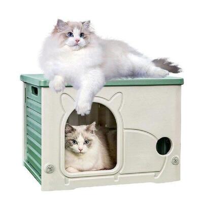 Cat Houses & Condos Rainproof Cats Outdoor Nest Four